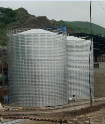 麻阳粮食钢板仓的安装全过程不用热焊接